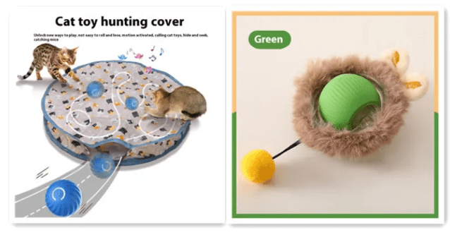 PurrPlay Self-Rolling Cat Toy Ball - Lifestyle Haven