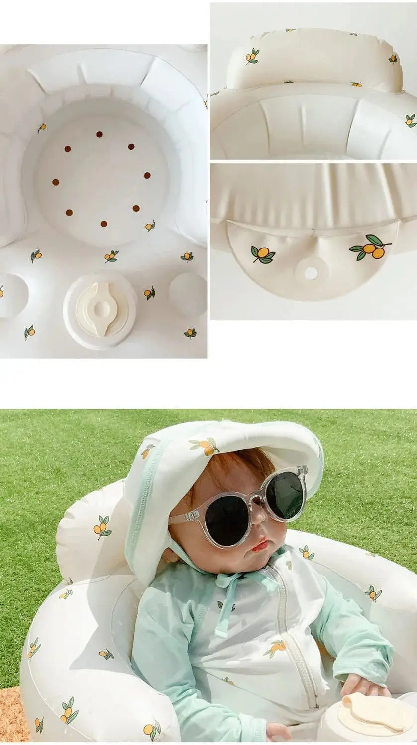 Inflatable Baby Chair for Dining & Bath - Lifestyle Haven