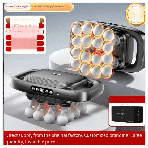 Deep Tissue Muscle Massage Gun, 8/16 Heads - Lifestyle Haven
