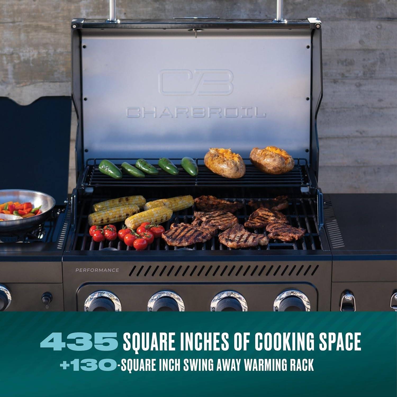 4 Burner Gas Grill Cabinet with Ample Storage Space
