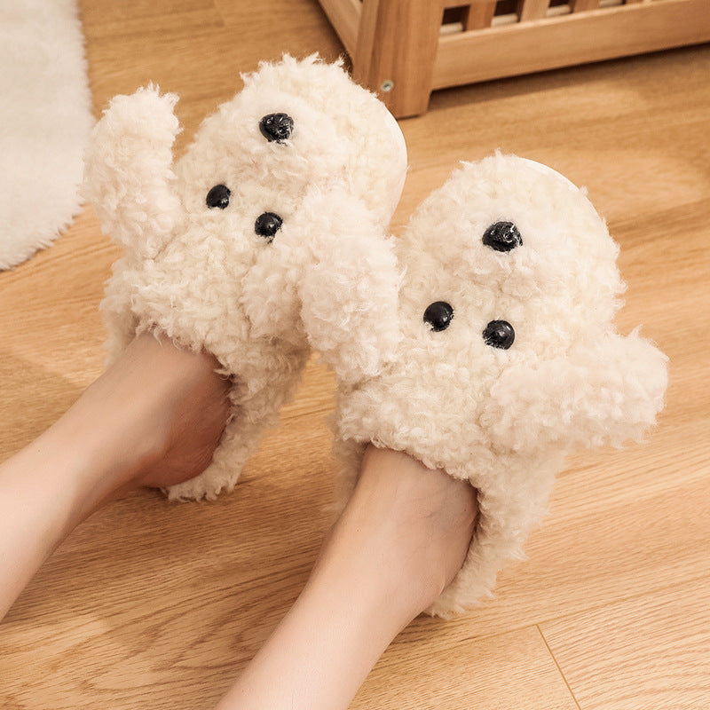 Couples Winter Pack Heel Cotton Shoes Women's  Mens Slipper Winter Shoes New Fashion Casual Fur Plush Slides Winter Slippers For Women House Slippers Fluffy Soft Comfy Fuzzy Slippers Faux Fur Plush Anti-Skid Slippers