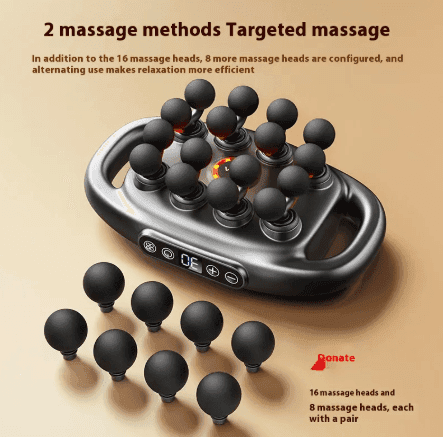 Deep Tissue Muscle Massage Gun, 8/16 Heads - Lifestyle Haven