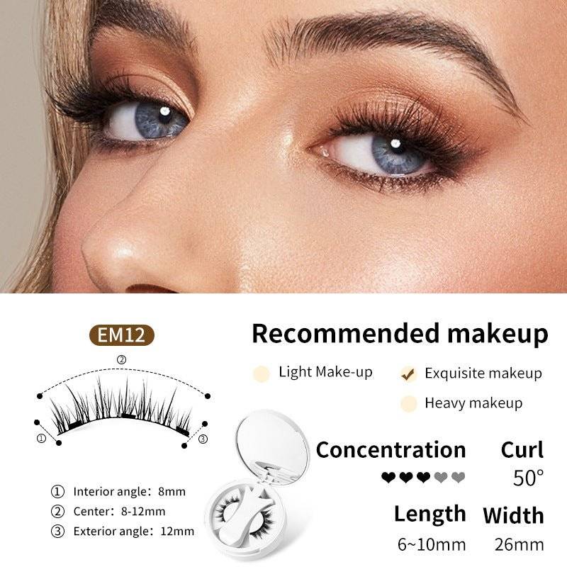 Magnetic False Eyelashes Set with Applicator - Lifestyle Haven