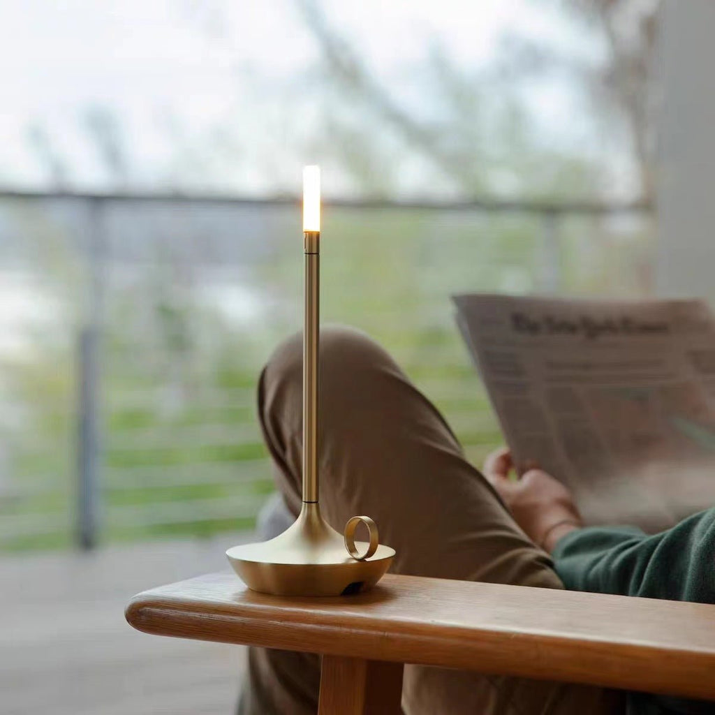 Modern Minimalist LED Vintage Candle Table Lamp - Lifestyle Haven