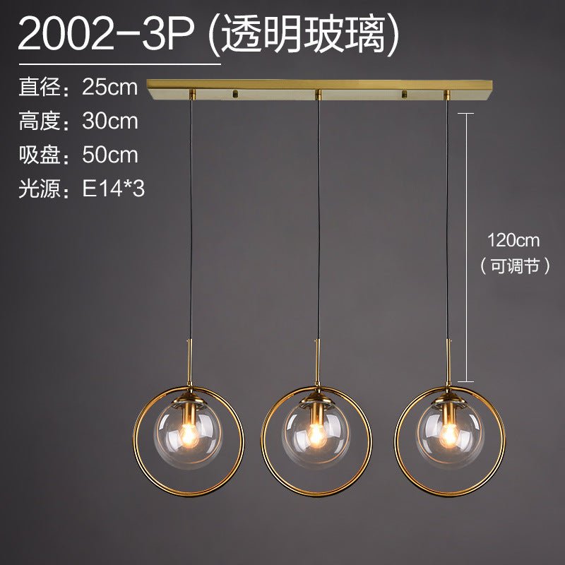Nordic Modern Minimalist Glass Pendant Light - Lifestyle Haven