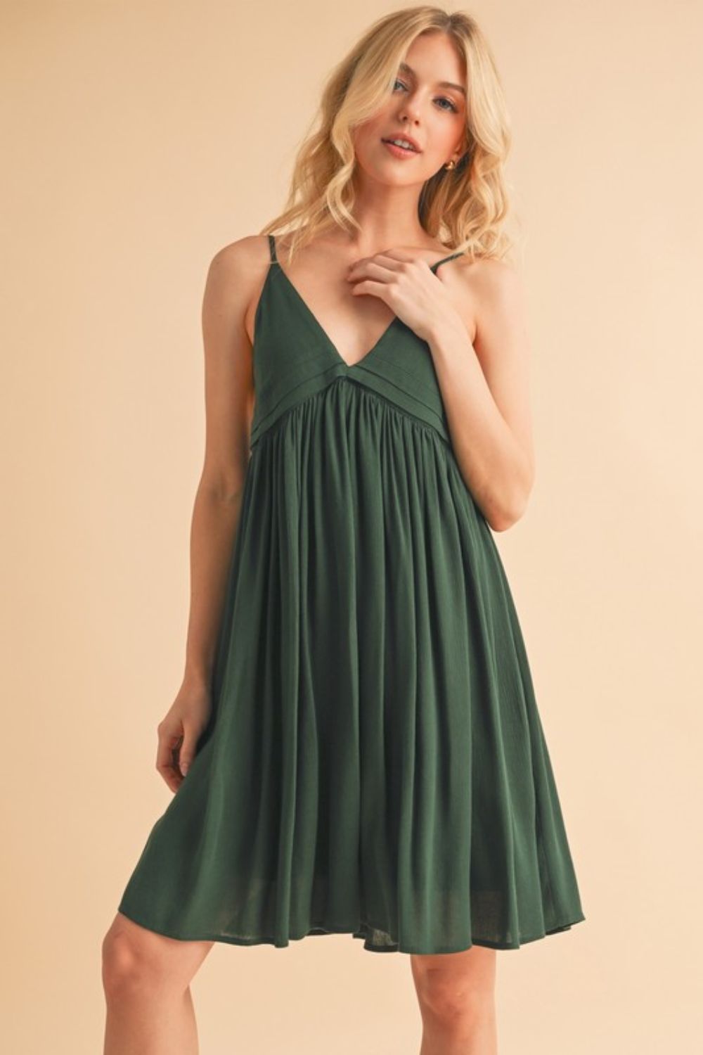 New Summer Ruched Plunge Mini Cami Dress For Women – Chic, Romantic, Flattering & Alluring for Night Outs by Stevvex