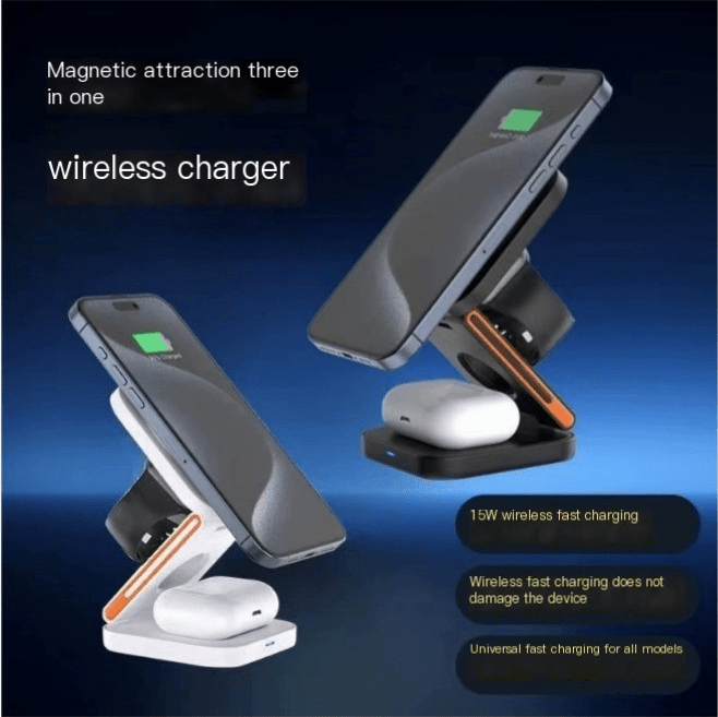 3-in-1 Folding Wireless Charger - Lifestyle Haven