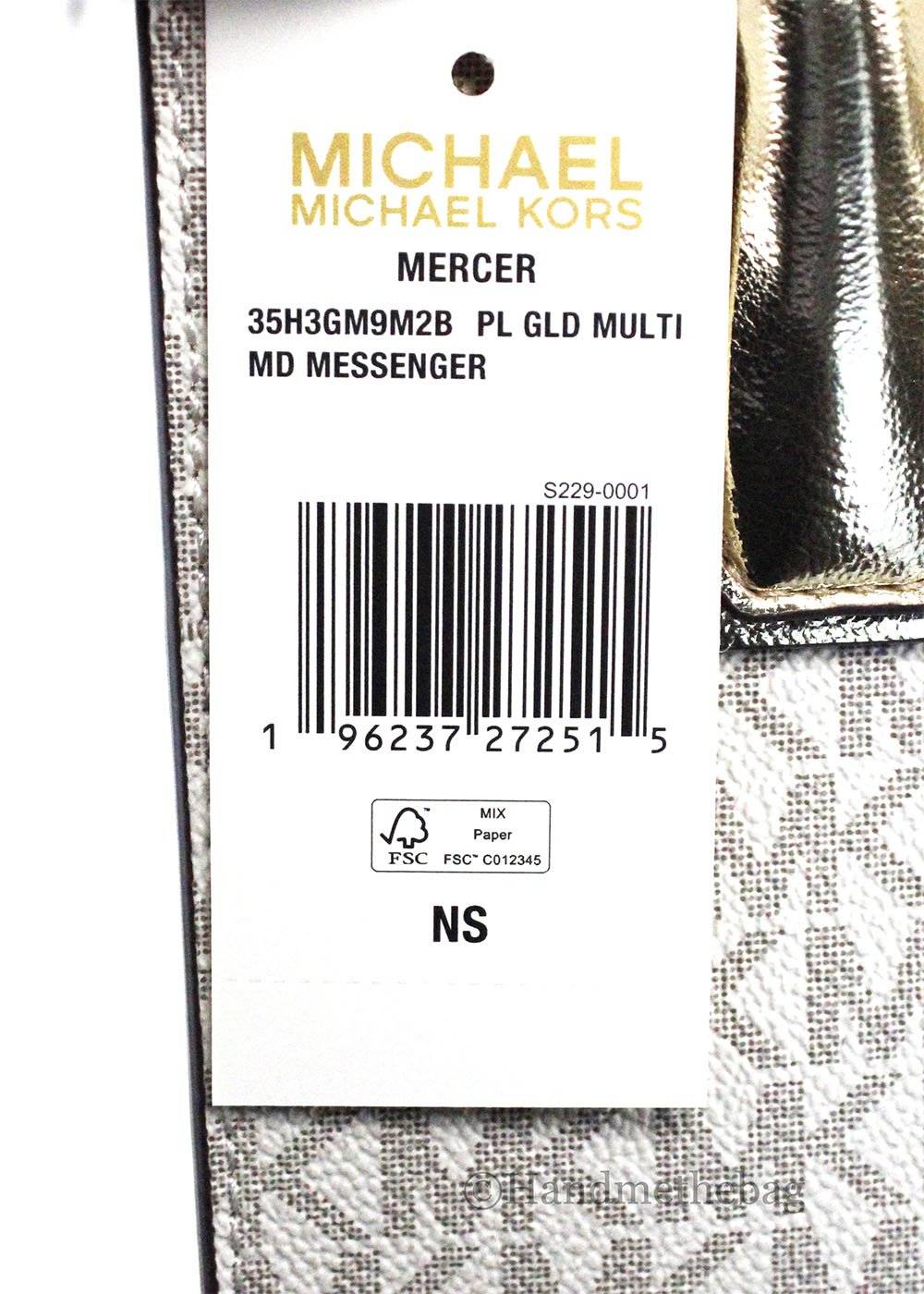 Michael Kors Mercer Medium Pale Gold Messenger Crossbody Bag - Lifestyle Haven
