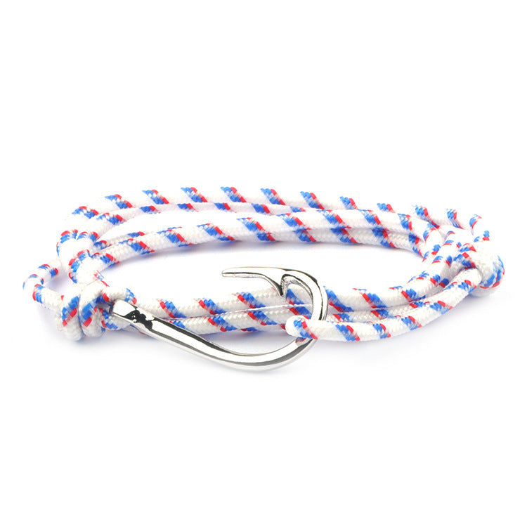 Fashion Hot Multilayer Rope Bracelet hope Anchor Sailor Anchor Bracelets  For Men and  Women Best Gift Hook Bracelet