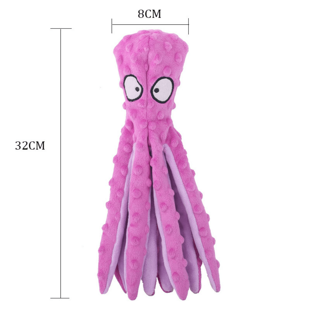Interactive Bite-resistant Plush Octopus Pet Toy - Lifestyle Haven