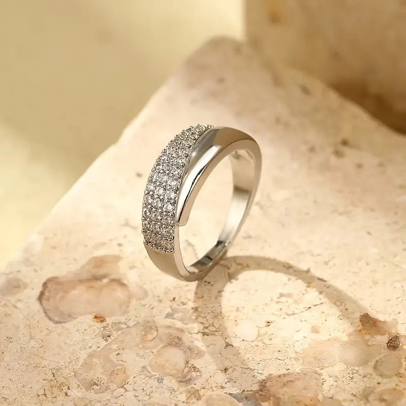 Elegant Adjustable Sparkle Ring - Lifestyle Haven