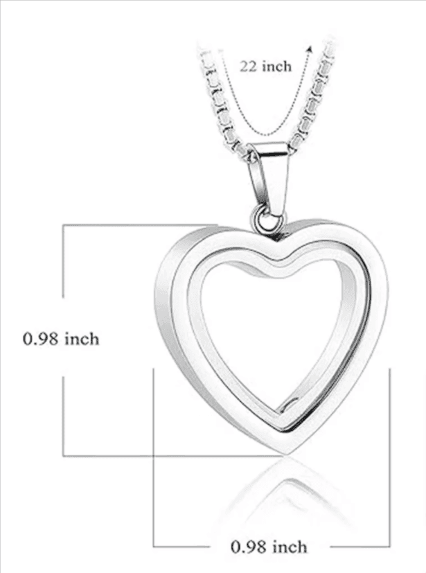 Heartfelt Remembrance: Stainless Steel Heart-Shaped Cremation Pendant - Lifestyle Haven