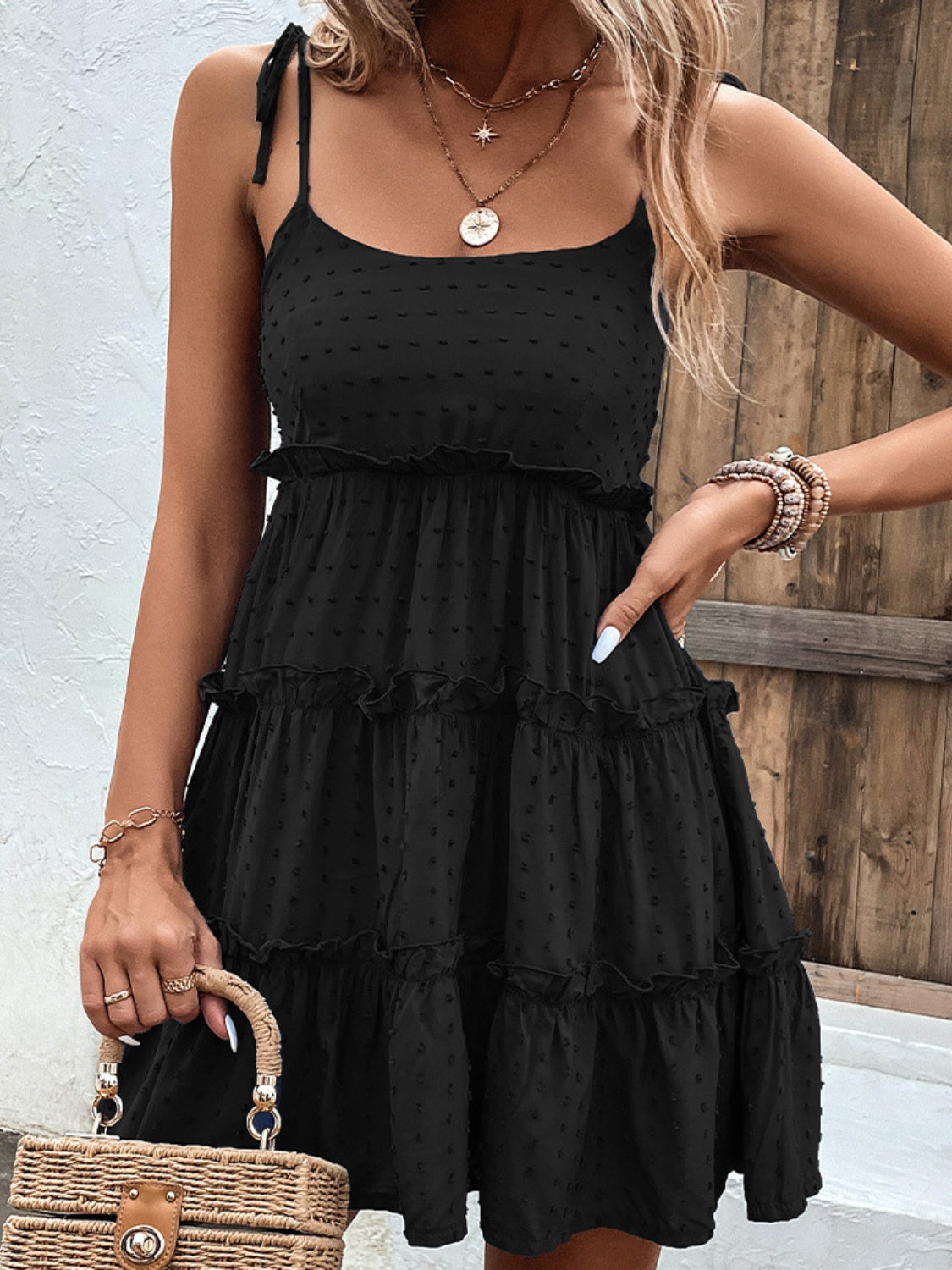 Elegant White Spaghetti Strap Dress Minimalist & Chic Summer Essential Unique Retro Dress by Stevvex