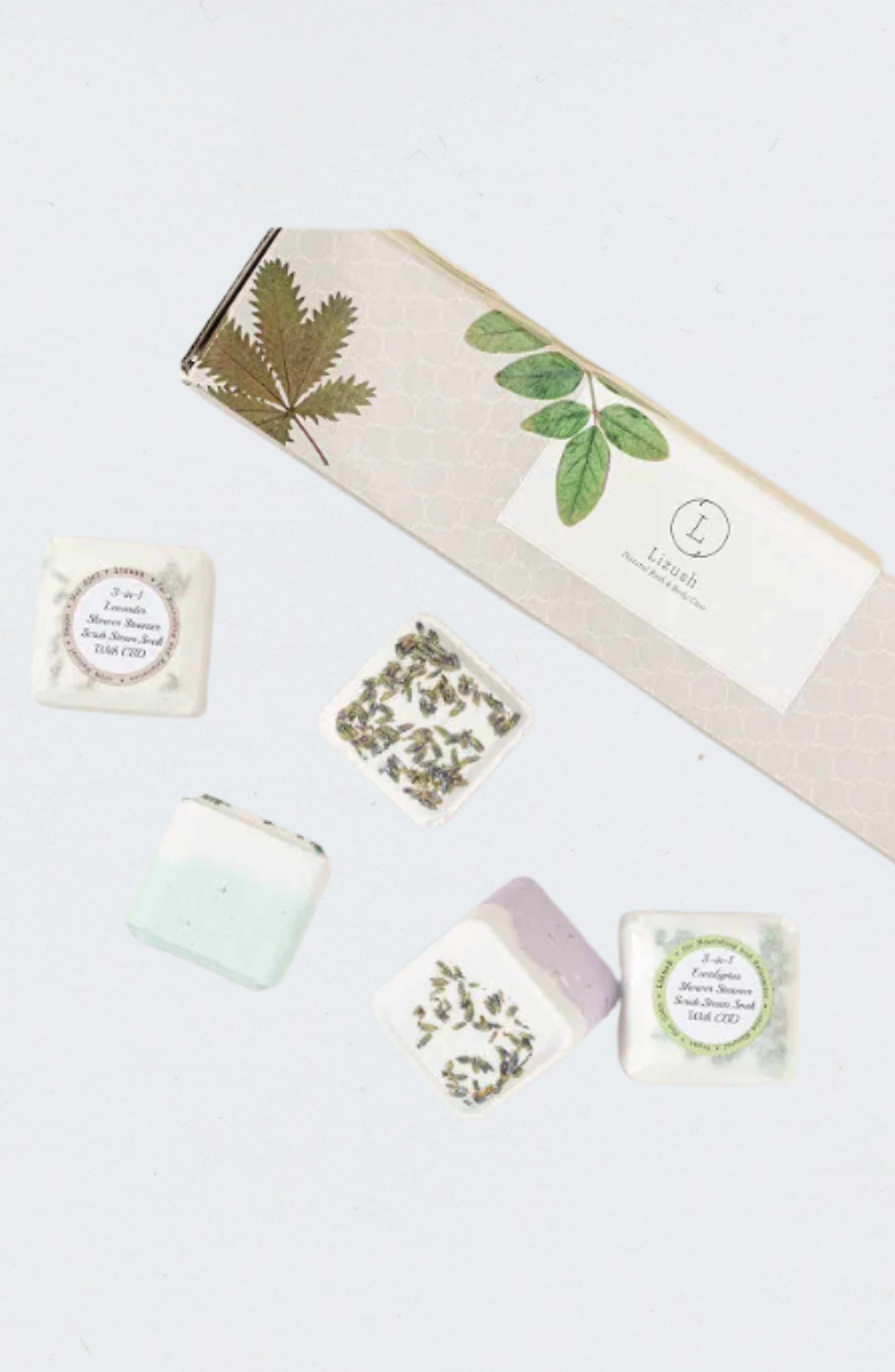 CBD Shower Steamers Gift Set with CBD - 5 Big Fizzies (THC Free)-1