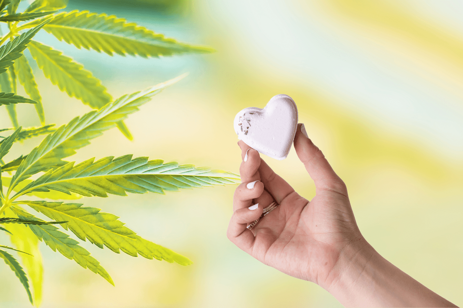 CBD - 5 Hearts Shaped Shower Steamers/ fizzies with CBD - in a Gift Box - Can be personalized. (THC free) - Lifestyle Haven