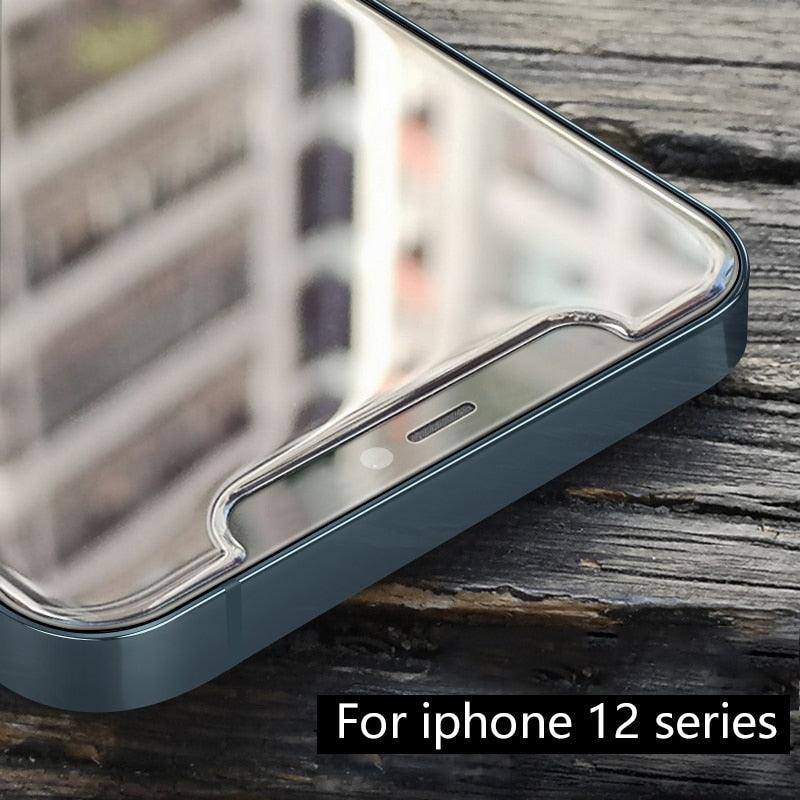 2PCS Super Big Arc Glass For iPhone 5S 12 Pro Max Mini 7 8 Plus SE 2022 Screen Protector Premium Oleophobic Coating Tempered glass Screen Protector, Premium Tempered Glass Easy Installation Frame Case-Friendly Tempered Glass Protector by Stevvex