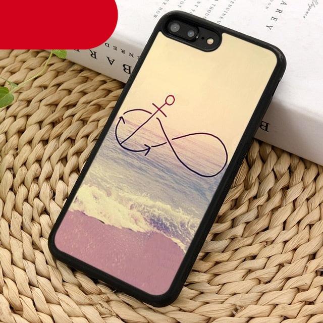 Classical Small Anchors Phone Case Cover For Iphone 14 5 6s 7 8 Plus X Xr Xs 11 12 13 Pro Max Ultra Plus Transparent Mobile Phone Case Anchor Phone Cover by Stevvex
