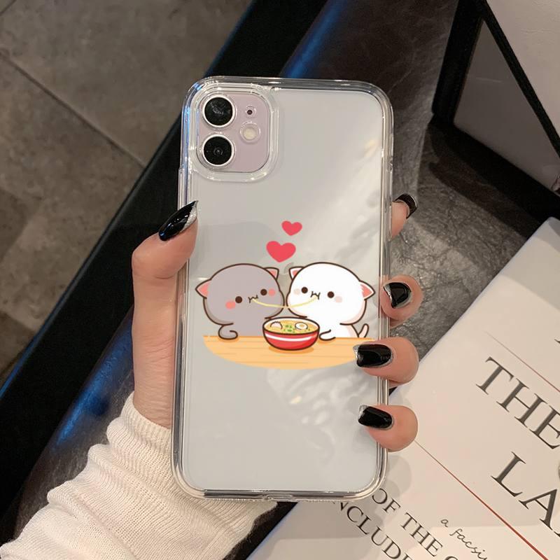 Cat Phone Case For Iphone 11 12 13 Mini Pro Xs Max 8 7 6 6s Plus X 5s Se 2020 Xr Case Polycarbonate Printed Colorful Design Silicone Phone Case by Stevvex