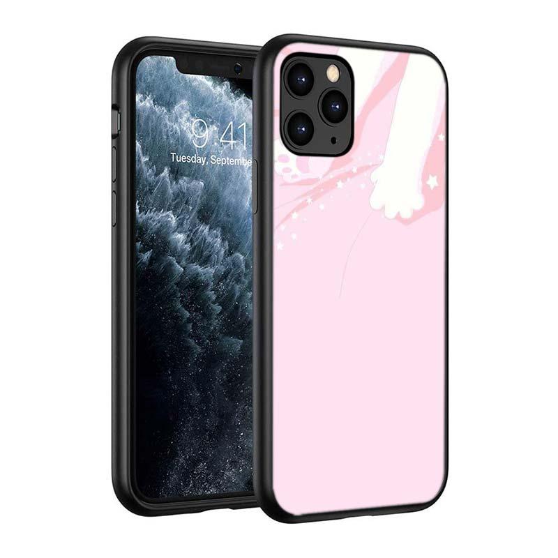 Black Big Eye Cat Cover Phone Case For iPhone 14 13 12 11 Pro Max Mini XS Max X XR Silicone Black Anti-Fingerprint Anti-Fall Clear Soft Anti-Yellow Cover Silicone Case by Stevvex