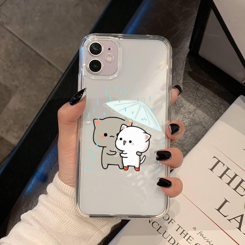 Cat Phone Case For Iphone 11 12 13 Mini Pro Xs Max 8 7 6 6s Plus X 5s Se 2020 Xr Case Polycarbonate Printed Colorful Design Silicone Phone Case by Stevvex