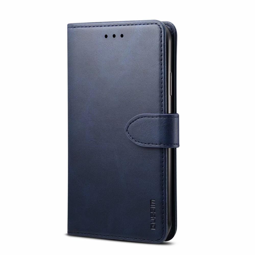 Luxury Red Leather Magnetic Flip Case For Iphone 14 12 13 11 11 Pro Max Xr Xs Max X Wallet Cover For iphone Leather Wallet Case Card Slots Kickstand Magnetic Buckle Flip Phone Cover by Stevvex