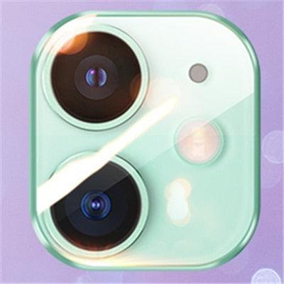 Colourful Tempered Glass Protective Film For iPhone 13 12 11 Pro Max Back Cover Camera Lens Screen Protector For iPhone 13 Mini Camera Lens Protective Lens Film by Stevvex