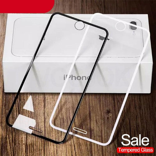 100D Curved Edge Full Cover Tempered Glass On The For iPhone 7 8 Plus Screen Protective Glass For iPhone 7 8 6 6S Plus Film Shock Absorbent Heavy Duty Protective Screen Glass by Stevvex