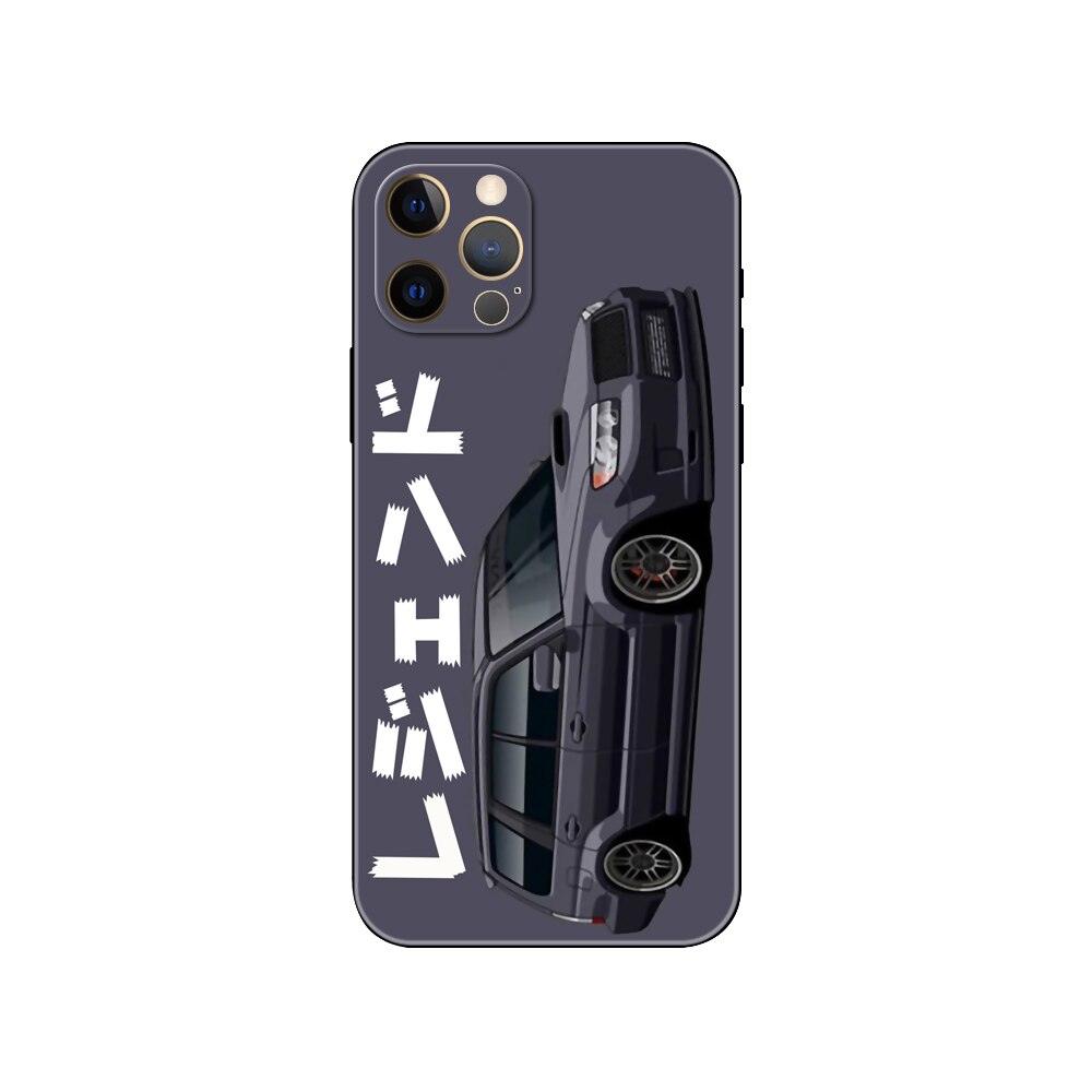 Black Phone Case Mask for iphone 5 5s se 2020 6 6s 7 8 plus x 10 XR XS 11 12 mini pro MAX Back Cover Sports Car Transparent Phone Case Silicone Back Cover For iPhone by Stevvex