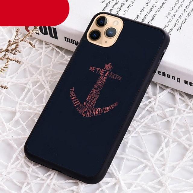 Blue Boat Anchor Printing Drawing Protection Phone Case For Iphone 14 Se 6 7 8 Plus Xr Xs 11 12 13 Pro Max Galaxy S21 22 Silicone Case Toy Story Protective Cover For Iphone by Stevvex