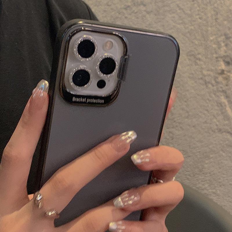 Camera Lense Protection Glass Large Glitter Stone Camera Protector For iPhone 13 Mini 14 Pro Max luxury Glitter Diamand Camera Lens Protectors Camera Metal Ring Glass For iPhone 11 Protective Cap by Stevvex