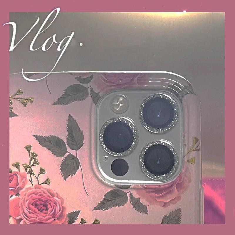 Camera Lense Protection Glass Large Glitter Stone Camera Protector For iPhone 13 Mini 14 Pro Max luxury Glitter Diamand Camera Lens Protectors Camera Metal Ring Glass For iPhone 11 Protective Cap by Stevvex
