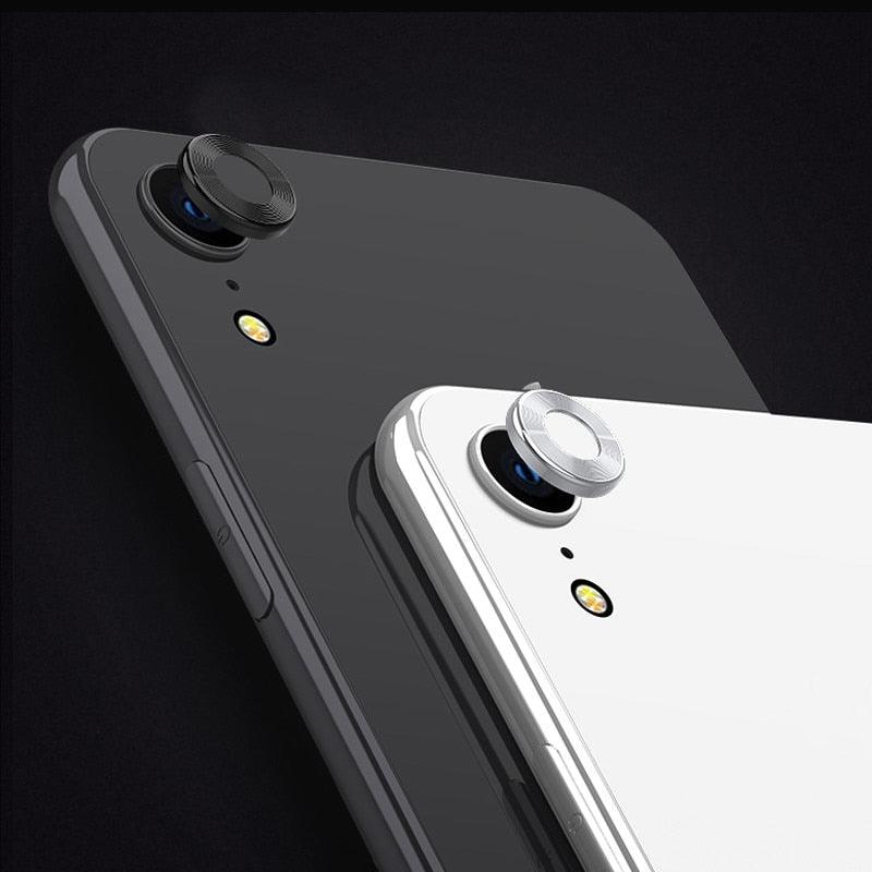 Camera Cover Anti-Scratch Tempered Glass Film For iPhone XR Camera Lens Protector Ring Plating Aluminum For iPhone XR Camera Case Cover Ring Protection by Stevvex