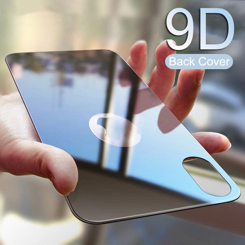 9D Protective Back Tempered Glass For iPhone 13 12 11 Pro MAX 7 8 Plus Full Cover Screen Protector Film For iPhone XS MAX XR Ultra Thin All -Coverage Full Glass Back Tempered Glass Screen Protector Film for iPhone by Stevvex