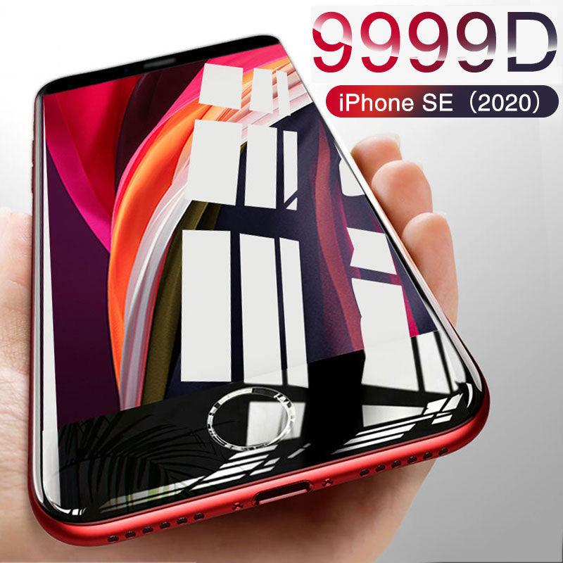 9999D New Glass For iPhone SE 2020 Screen Protector For iPhone 7 8 6 6S Plus 11 Pro X XR XS MAX Tempered Glass On iphone SE 2020 Tempered Glass Film Easy Installation Screen Protector by Stevvex