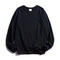 WAVLATII Women O-neck Long Sleeve T shirts Lady White Cotton Tops Female Soft Casual Tees Women's Black T-shirt