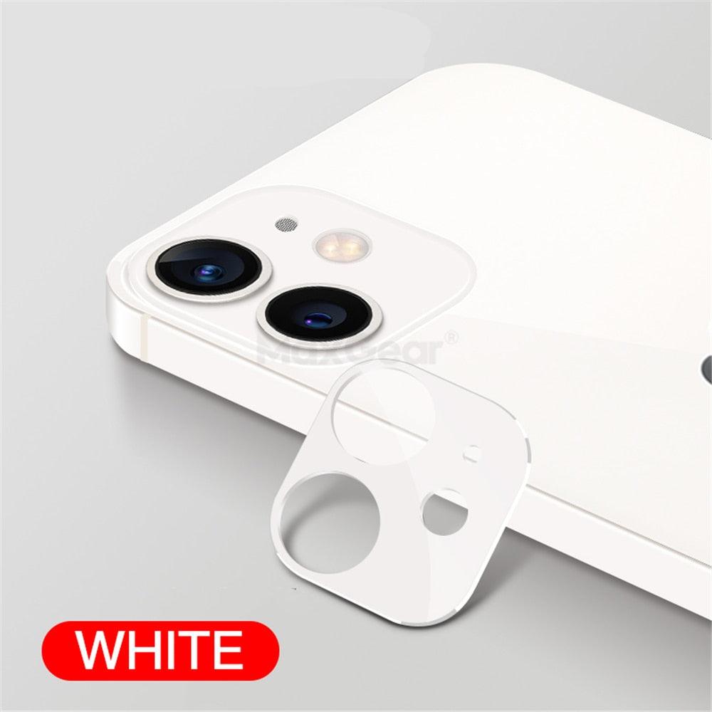 Camera Lens Tempered Glass For iPhone 12 11 Pro Max 12 Mini Full Cover Camera Ring Protector Sticker On iPhone12 Anti Scratch Camera Lens Protector 9H HD Camera Tempered Glass by Stevvex