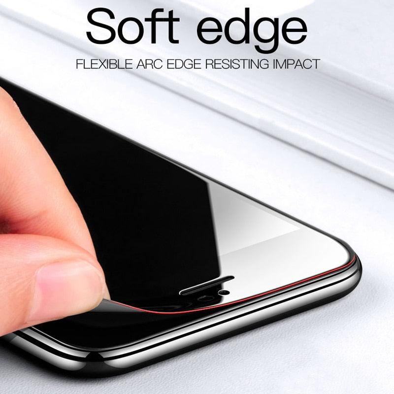 9000D Full Curved Soft Edge Protection Glass For iPhone SE 2020 6 6S Plus Tempered Screen Protector iPhone 7 8 PLUS Glass Film Scratchproof Anti Fingerprints Tempered Glass Screen protector for iPhone by Stevvex