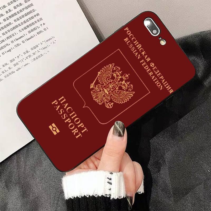 Fashion Passport Phone Case For Iphone 13 8 7 6 6s Plus X 5s Se 2020 Xr 11 12 Pro Xs Max Soft Cover Silicone Bumper Case by Stevvex
