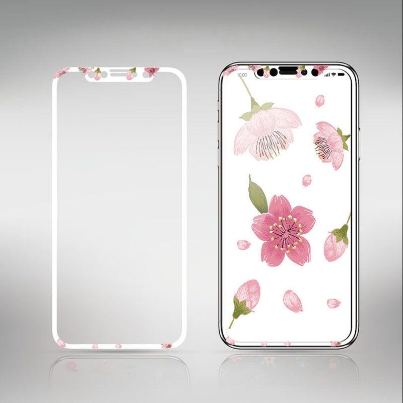 Colorful Screen Protection For iPhone 11 Pro Max Cartoon Tempered Glass For iPhone XS MAX XR 7 8plus Full Cover Screen Protector Tempered Glass Screen Protector for iPhone by Stevvex