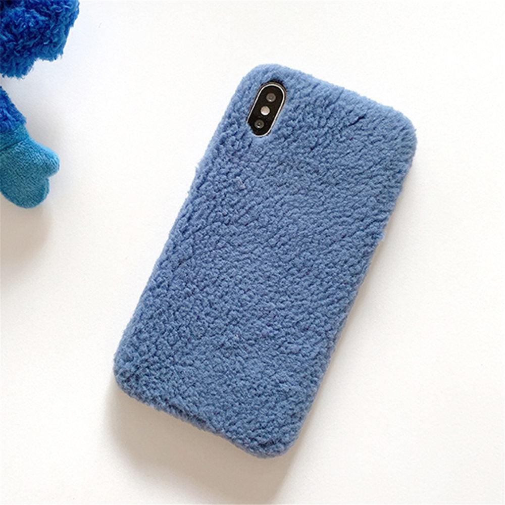 Fashion Lady Gift Case For Iphone Xs Max Xr X 11 Pro Max Se Furry Fluffy Warm Cover For Iphone 6 7 8 Plus Soft Phone Case Flexible Silicon Soft Fluffy Furry Shockproof Protective Phone Case For Iphone by Stevvex
