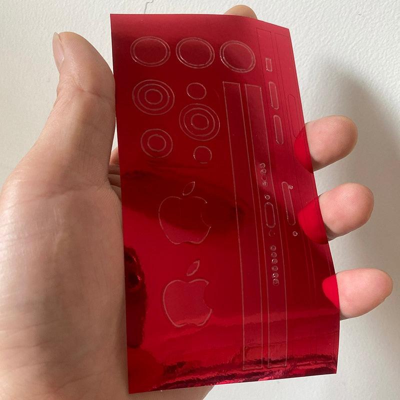 Frame Decal Skin for iPhone 13 Pro Max Side Film Cover Protector Ultra Thin Matte Stickers For 13 Mini Protector Film Side Frame Film Skin Anti-Scratch Sticker by Stevvex