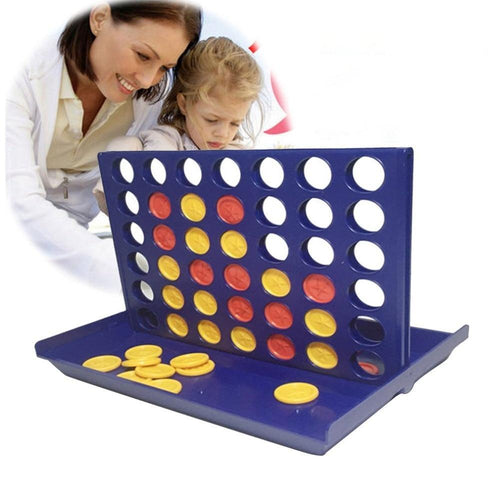 1 Set Connect 4 In A Line Board Game Foldable Children's Educational Toys for Kid Sports Entertainment Gifts For Kids Birthday by Stevvex