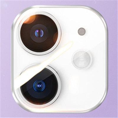 Colourful Tempered Glass Protective Film For iPhone 13 12 11 Pro Max Back Cover Camera Lens Screen Protector For iPhone 13 Mini Camera Lens Protective Lens Film by Stevvex