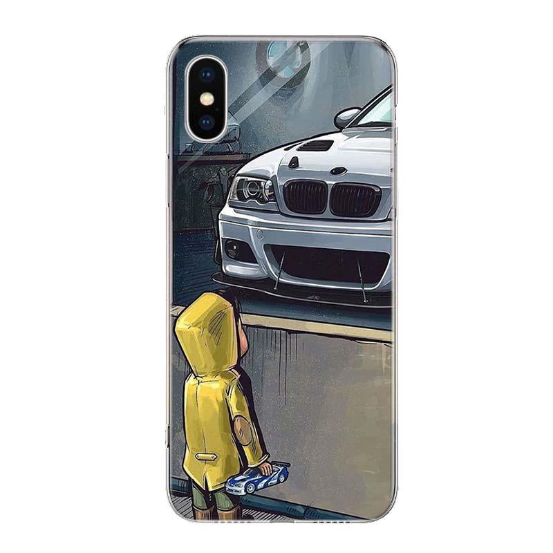 Boy See Sports Car Drift Phone Case For Iphone 14 11 12 13 Pro Max Xr X Xs Mini 8 7 Plus 6 6s Se 5s Soft Silicone Gel Cover For Iphone by Stevvex