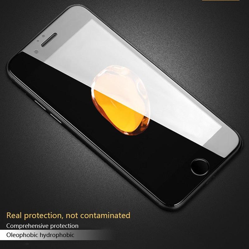 9000D Full Curved Soft Edge Protection Glass For iPhone SE 2020 6 6S Plus Tempered Screen Protector iPhone 7 8 PLUS Glass Film Scratchproof Anti Fingerprints Tempered Glass Screen protector for iPhone by Stevvex