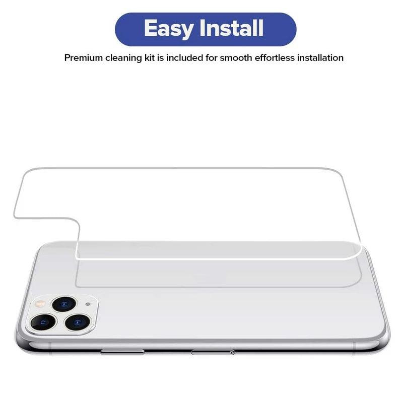 Back Tempered Glass For iPhone 14 12 13 pro max SE 20 Protective Glass case on iPhone 14 Plus 14Pro Rear Screen Protector Glass Transparent Scratch Resistant Bubble Free Back Screen Guard For iPhone by Stevvex