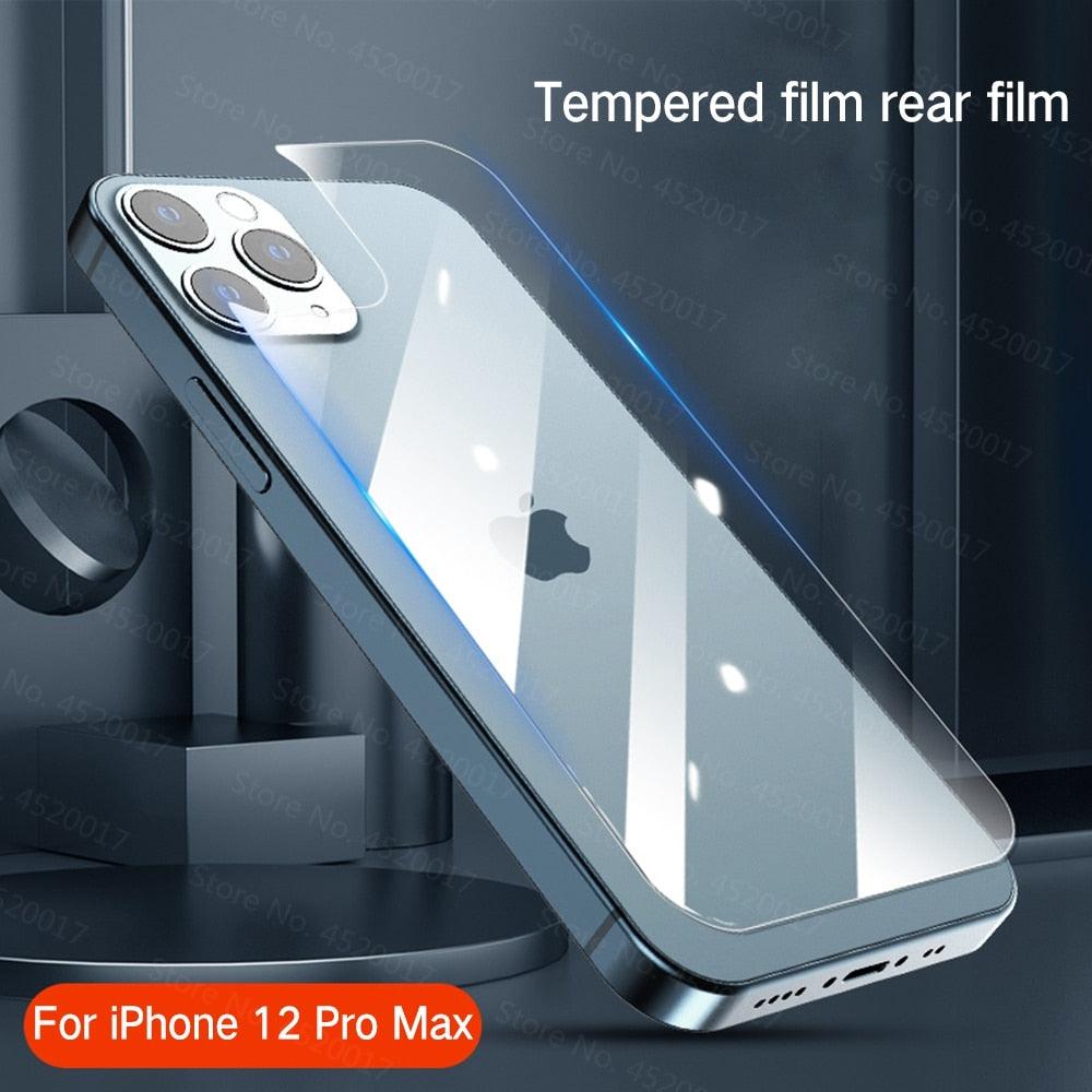 Back Tempered Glass For Iphone 12 11 13 Pro Max Xs Max Xr X 14 Pro Max Screen Protector Glass For Iphone 7 8 6 6s Se 13 12 Mini Anti-scratch Back Screen Guard For Iphone by Stevvex