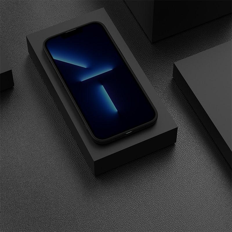 Black Case For Iphone 5 5s SE 2020 6 6s 7 8plus x 10 XR XS 11 12 13 Mini Pro MAX Silicon Cover Car Design Matte Black Silicone Back Cover For iPhone by Stevvex