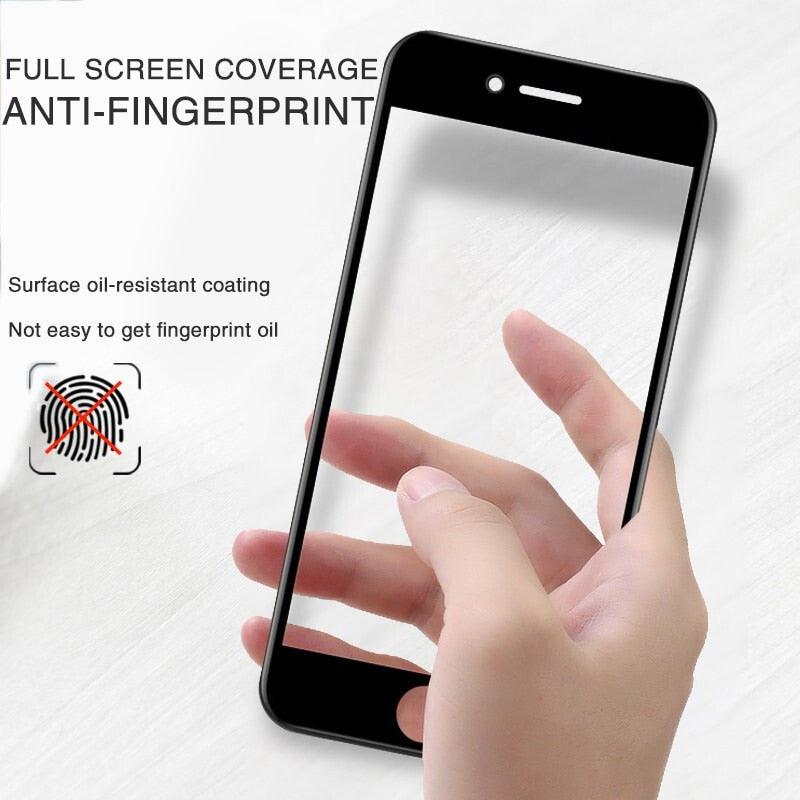 9999D New Glass For iPhone SE 2020 Screen Protector For iPhone 7 8 6 6S Plus 11 Pro X XR XS MAX Tempered Glass On iphone SE 2020 Tempered Glass Film Easy Installation Screen Protector by Stevvex