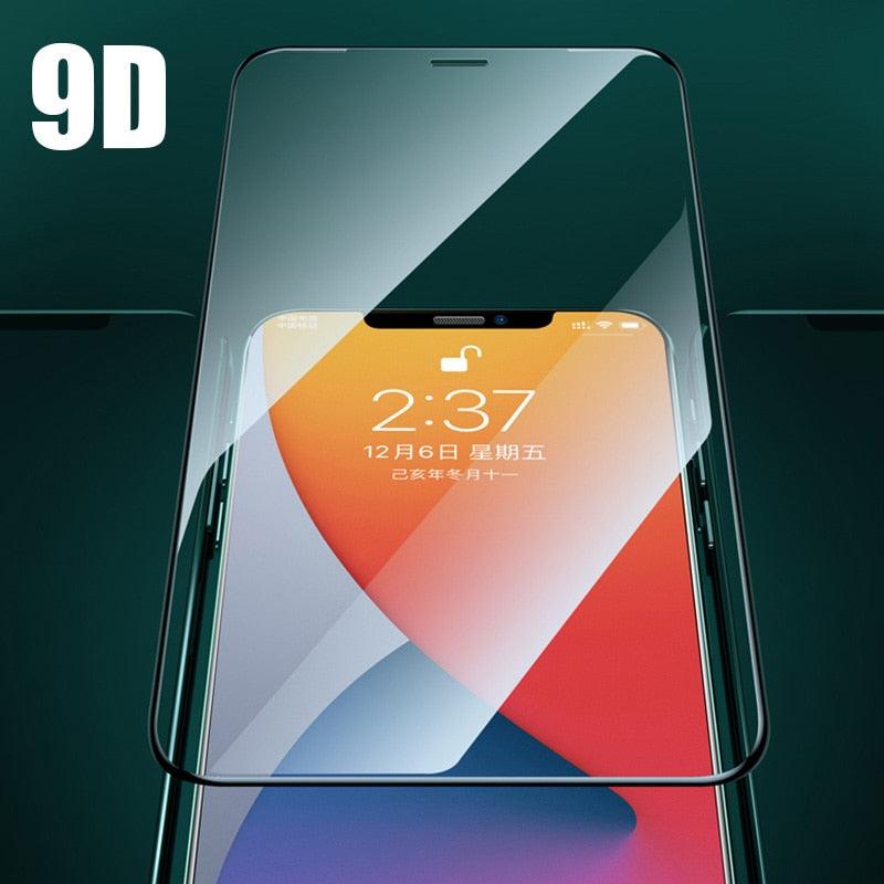 9D Full Cover Protective Glass IPhone 7 Plus 8 6 6S 5 XR XS Max Tempered Glass Iphone X Screen Protector for IPhone Se 2020 Case Scratch Resistant Easy Install Bubble Free Case Friendly Screen Protection iPhone Glass by Stevvex